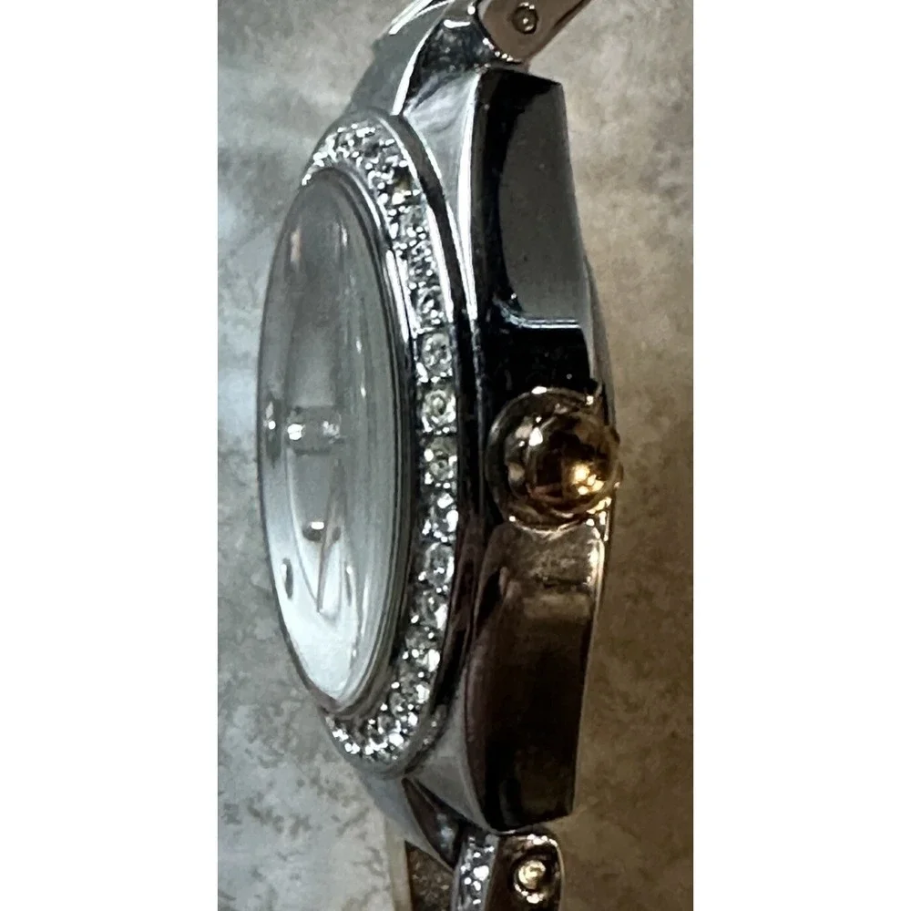 Armitron Now Women 75/3975TR New Battery Swarovski Crystal Rosegold/SilverTone A